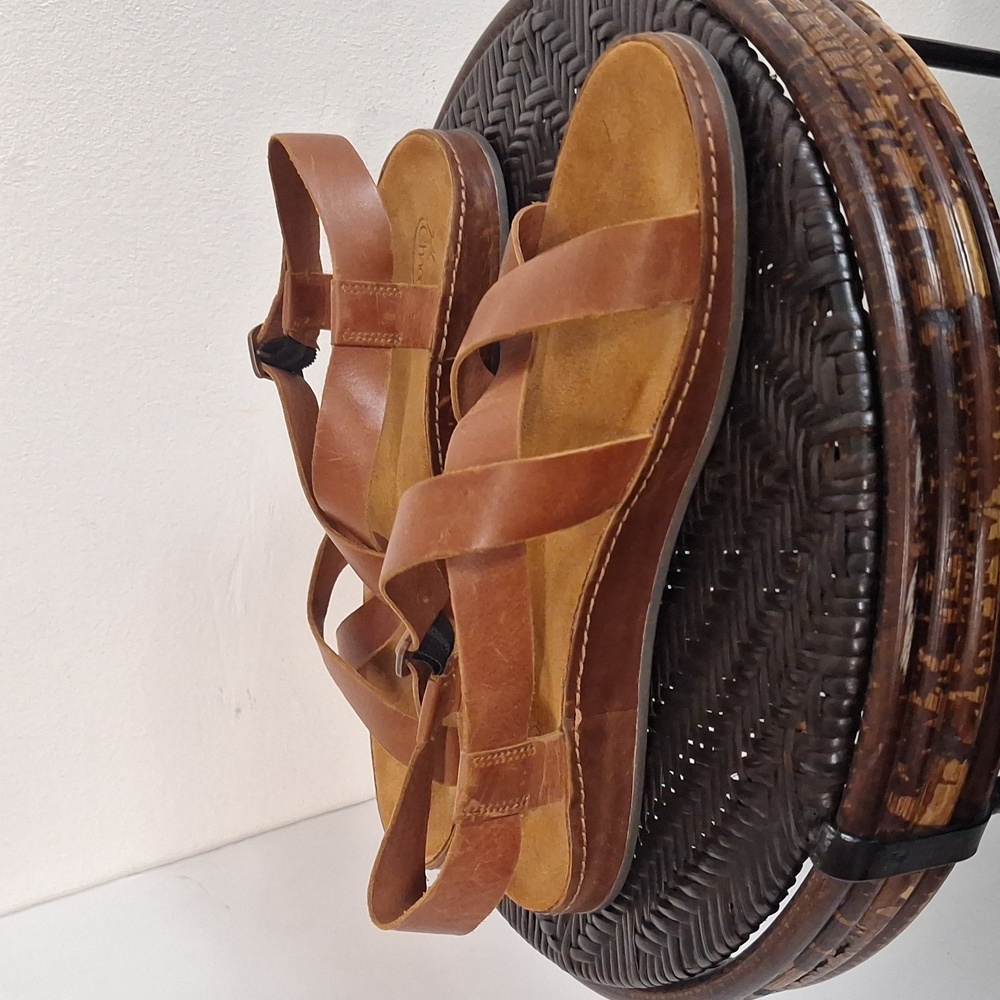 Chaco Women's Wayfarer Sandal, Rust, Size 12 Medium US - Picture 4 of 13